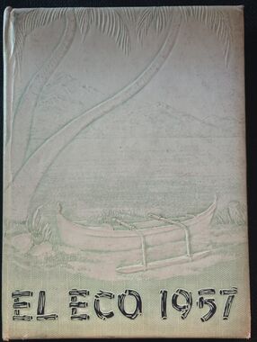 Vintage 1955 Narbonne High School yearbook titled “El Eco.”